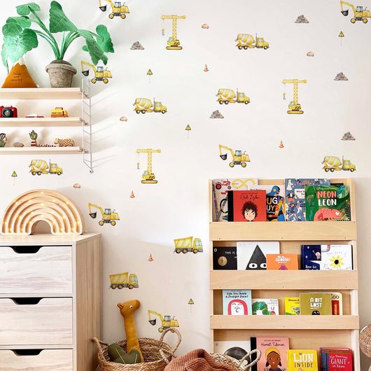 Stickers Adhesivos Decorativos Excavadora Infantil para Dormitorio Infantil - Image 10