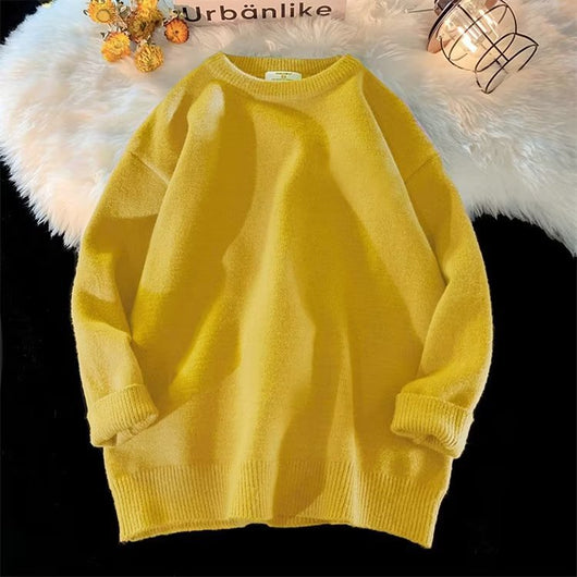 Suéter Holgado de Cuello Redondo para Hombre - Colección Primavera Otoño - Image 8