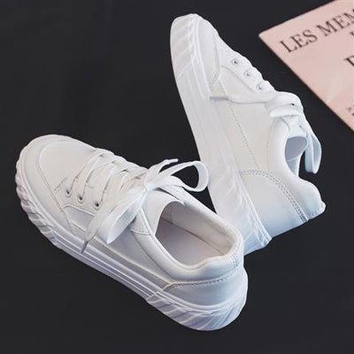 Tenis Blancos Casuales Planos - Estilo Urbano Minimalista - Image 15