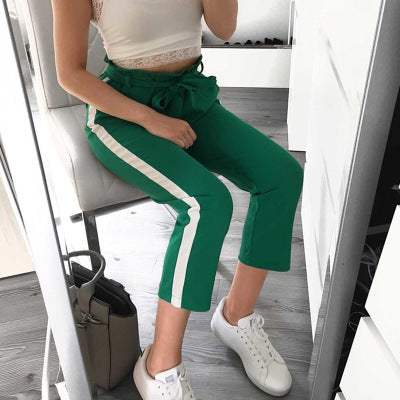 Pantalones Casuales con Bolsillos y Diseño Combinado de Colores - Image 4