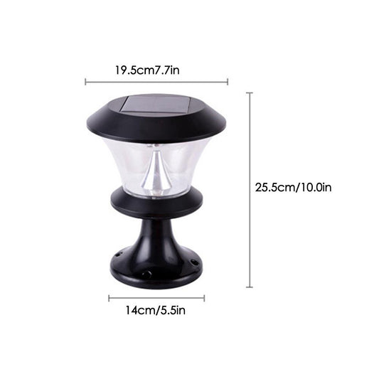 Faro Solar Redondo con 8 LEDs para Columnas - Image 2
