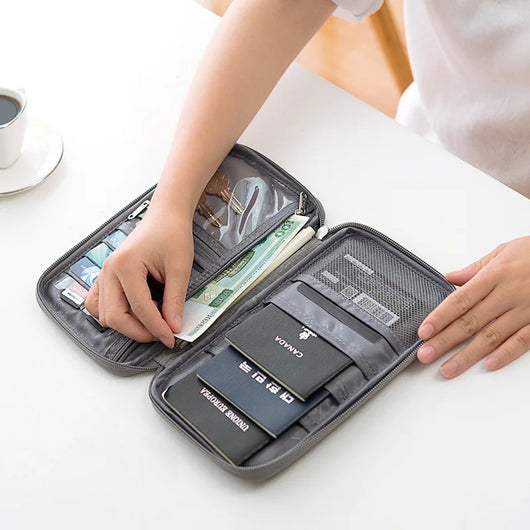 Organizador de Viaje Multifuncional para Documentos y Pasaporte - Image 22