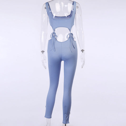 Pantalón deportivo con cortes y cordones ajustables - Image 27