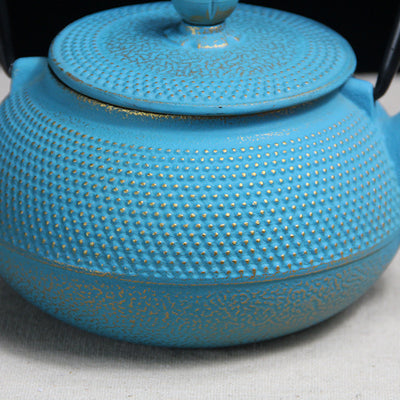 Olla de Hierro Fundido Estilo Europeo y Americano Rosa y Azul - Image 8
