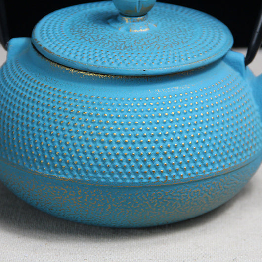 Olla de Hierro Fundido Estilo Europeo y Americano Rosa y Azul - Image 8