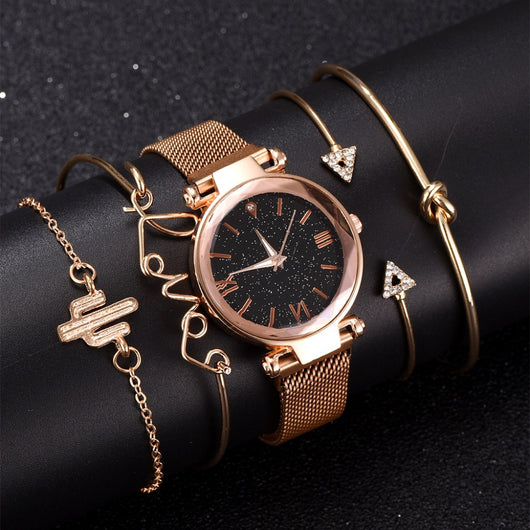 Juego de Reloj y Pulseras