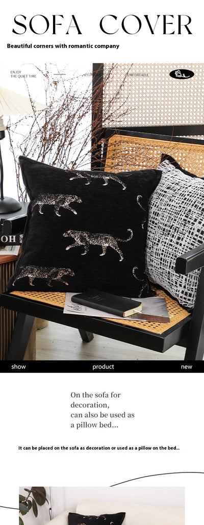 Cojín Decorativo Estampado Leopardo sin Núcleo de Espuma - Image 11