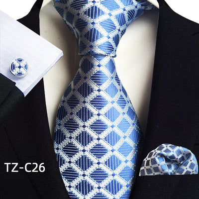 Traje de Tres Piezas Elegante para Hombre con Corbata, Pañuelo y Puños - Image 27