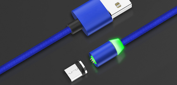 Cable de Carga Magnético 3 en 1 de 360° - Carga Rápida Universal