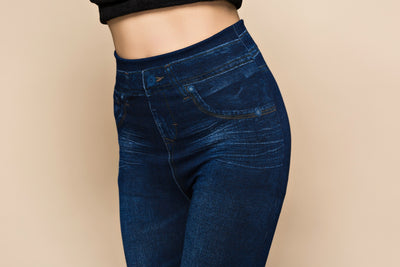 Leggings Talla Grande Efecto Denim - Comodidad de Jeggings - Image 10