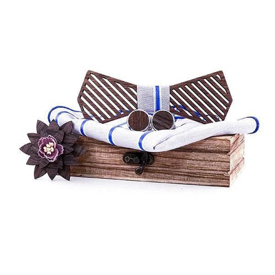 Corbata de Moño de Madera Maciza Estilo Europeo y Americano - Image 3