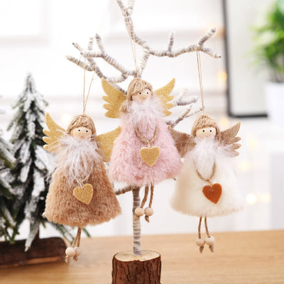 Adorno Navideño Ángel de Peluche