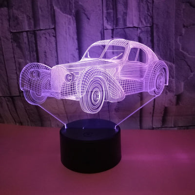 Luz Nocturna 3D USB para Auto - Diseño Clásico - Image 7