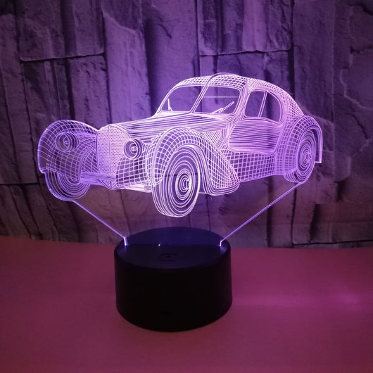 Luz Nocturna 3D USB para Auto - Diseño Clásico - Image 7