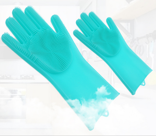 Guantes de Limpieza Resistentes al Calor con Cepillo de Silicona - Image 11