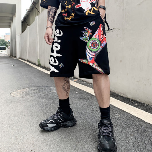 Shorts con Estampado de Letras para Hombre - Image 2
