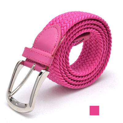 Cinturón Elástico Trenzado Unisex - Correa Extensible de Lona - Image 24