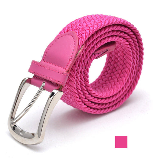 Cinturón Elástico Trenzado Unisex - Correa Extensible de Lona - Image 24