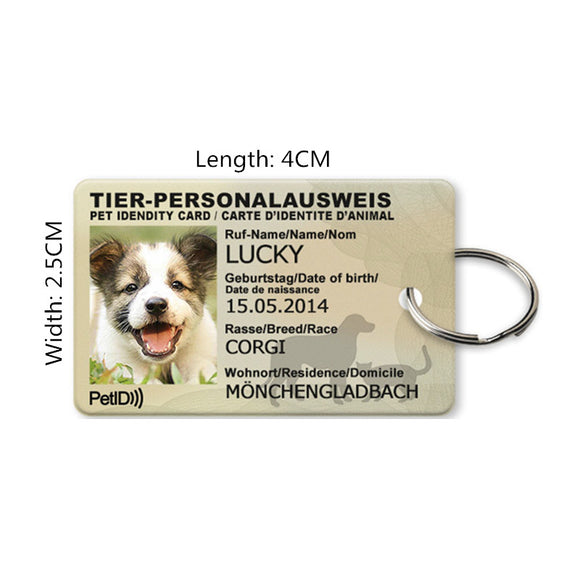 Tarjeta de Identificación para Mascotas