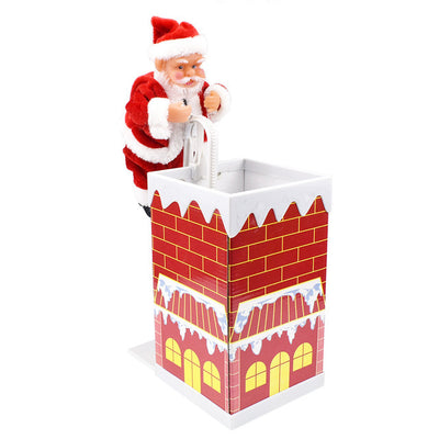 Papá Noel Escalador Eléctrico - Decoración Navideña Animada - Image 6