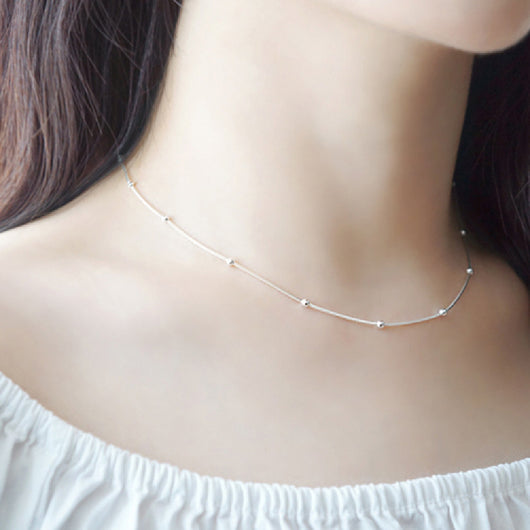 Collar de Plata Esterlina Minimalista Versátil
