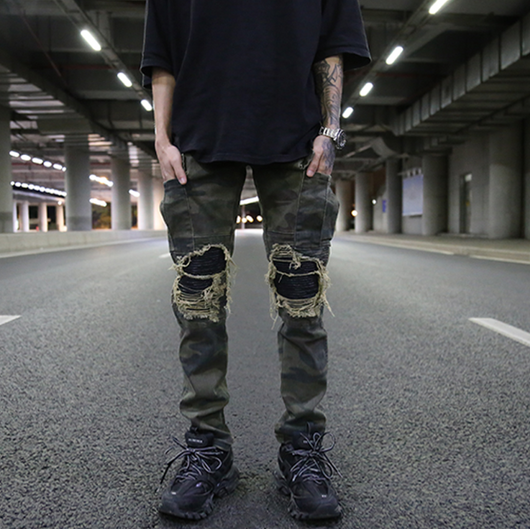 Pantalón de Trabajo Militar Slim con Parches de Cuero - Estilo Vintage Caqui - Image 6