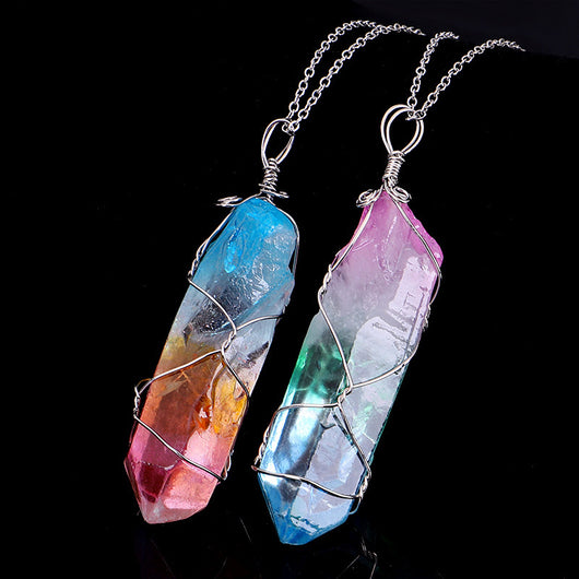 Cristal Hexagonal Natural de Siete Colores Enrollado - Image 4