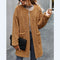 Cardigan Acolchado de Felpa para Mujer