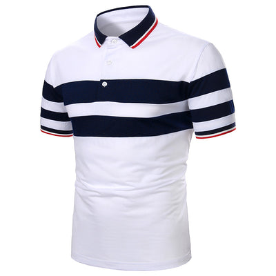 Playera Manga Corta para Hombre con Ribete Bicolor - Image 19