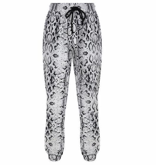 Pantalones Sueltos Estampado Serpiente con Efecto Adelgazante - Image 5