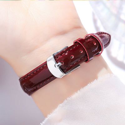 Reloj Pulsera Diamantes para Mujer con Correa de Cuero - Image 8