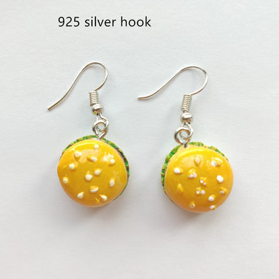 Aretes Divertidos de Hamburguesa Creativa - Image 31