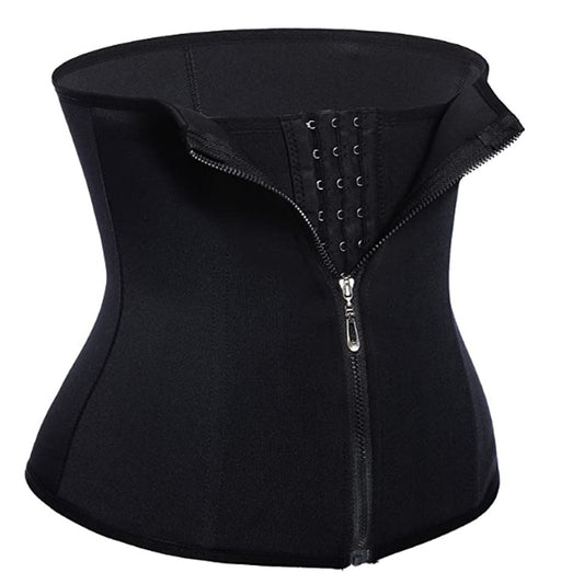 Faja Corset Neopreno con Cierre de Cremallera Triple - Modelador Corporal Postparto Fitness