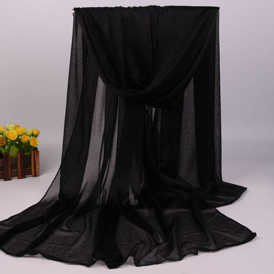 Foulard Largo de Gasa para Mujer - Protección Solar y Estilo Versátil - Image 6