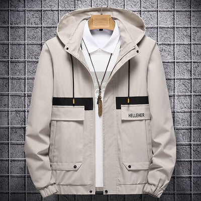Chaqueta de Béisbol Casual Coreana para Hombre con Capucha y Bordado - Image 43