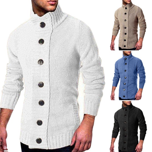 Cardigan de Punto Abotonado - Suéter Abrigo Elegante