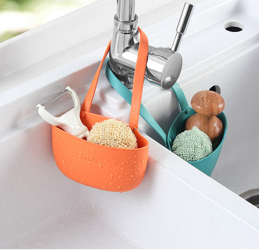 Organizador de Fregadero 4 en 1: Soporte para Esponja, Bolsa de Drenaje y Grifo - Image 5