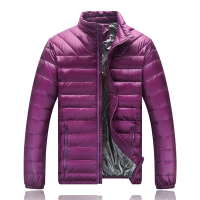 Chaqueta de Plumas Ligera para Hombre con Cuello Tipo Mao - Talla XL - Image 10