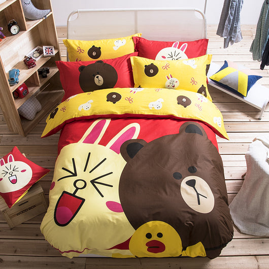 Ropa de Cama Infantil de Algodón con Diseños Animados - Image 22