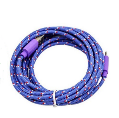 Cable de Carga USB Nylon Trenzado 3 Metros Compatible con iPhone 5/6/6S - Image 6