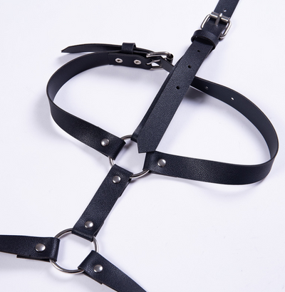 Cinturón y Accesorios de Pierna en PU con Hebilla de Carácter Japonés - Joyería de Personalidad Explosiva - Image 6