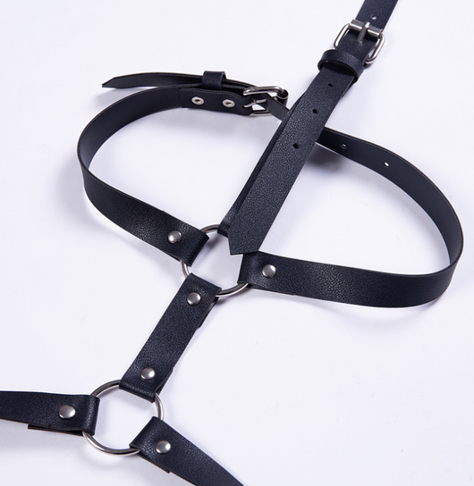 Cinturón y Accesorios de Pierna en PU con Hebilla de Carácter Japonés - Joyería de Personalidad Explosiva - Image 6