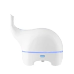 Pink elephant-shaped ultrasonic aromatherapy machine with a subtle light band and trunk-like mist outlet. - Image 12