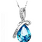 Conjunto de Joyería con Colgante de Cristal y Aretes