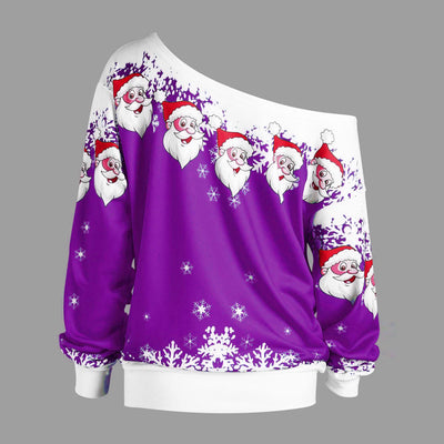 Suéter Navideño Asimétrico de Papá Noel - Image 5