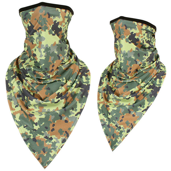 Pañuelo Triangular Camuflaje de Seda de Hielo de Secado Rápido - Image 18