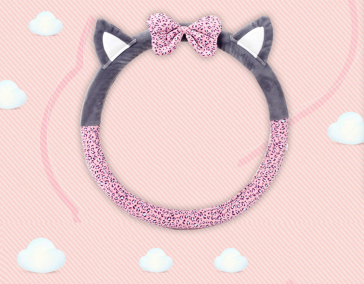 Funda para Volante con Orejas de Gato de Felpa Suave - Image 9