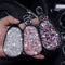 Funda para Llaves de Auto en Cuero con Detalles de Strass