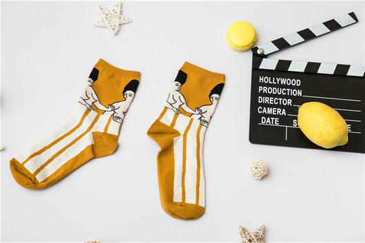 Calcetines Divertidos para Mujer con Diseños de Caricaturas - Cómodos para Casa y Verano - Image 7