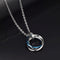 Hip Hop Titanium Steel Necklace Azul O chain 60cm